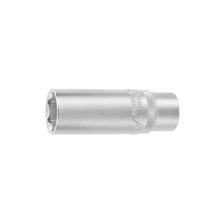 Holex 1/4 inch Drive Socket, 6 pt, Deep, 1/2 inch 631417 1/2